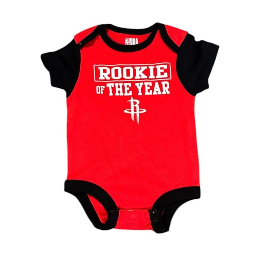 NBA Houston Rockets Rookie of the Year 3pc Infant Bodysuit Set, 0-3 Months